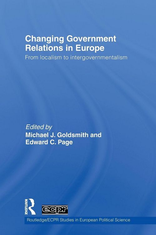 Produktbild: Changing Government Relations in Europe