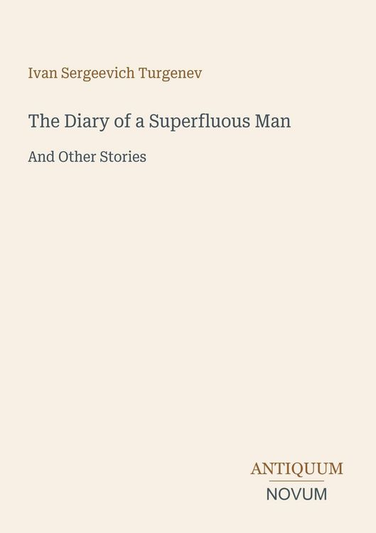 Produktbild: The Diary of a Superfluous Man