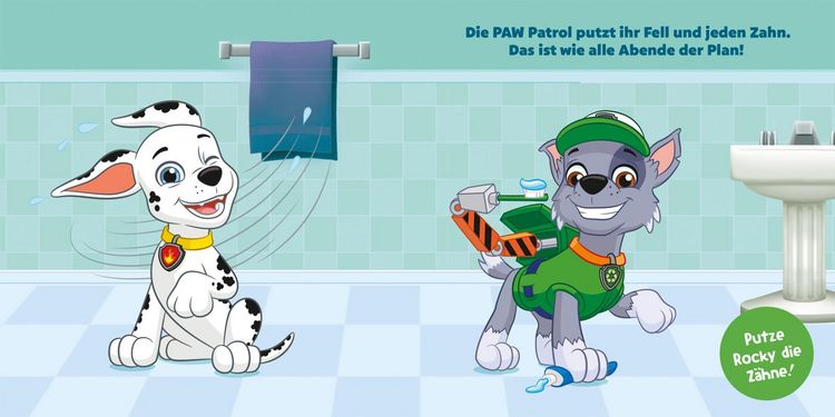 Produktbild: PAW Patrol Pappbilderbuch: Ab ins Bett, PAW Patrol!
