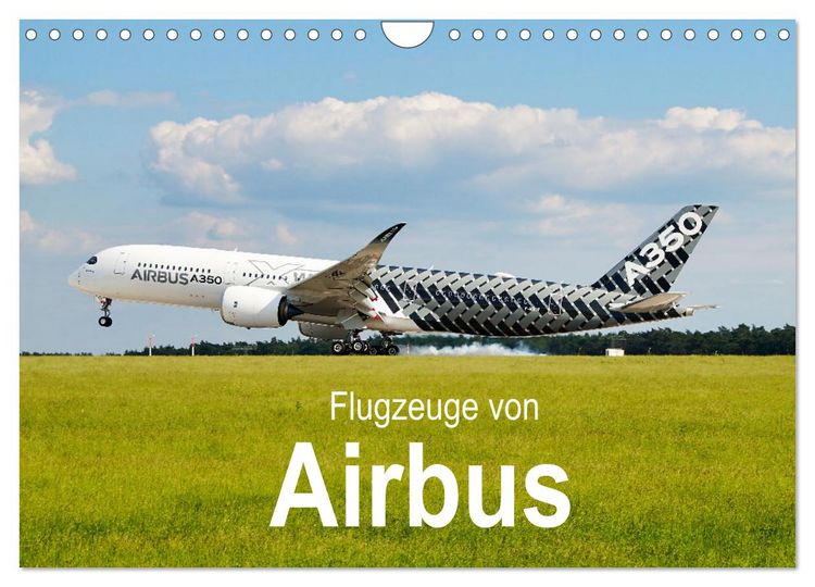 Produktbild: Flugzeuge von Airbus (Wandkalender 2026 DIN A4 quer), CALVENDO Monatskalender