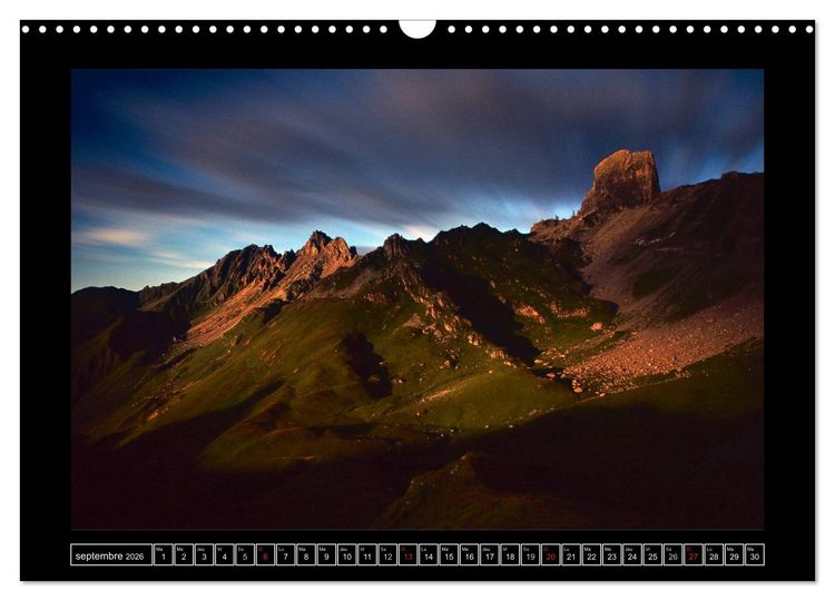 Produktbild: Photographies de Montagne (Calendrier mural 2026 DIN A3 vertical), CALVENDO calendrier mensuel