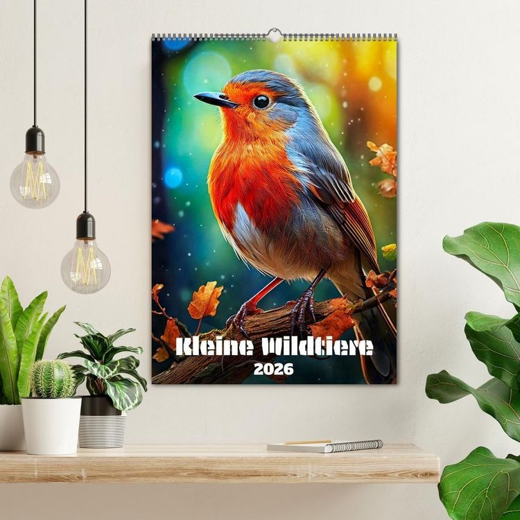 Produktbild: Kleine Wildtiere (Wandkalender 2026 DIN A2 hoch), CALVENDO Monatskalender