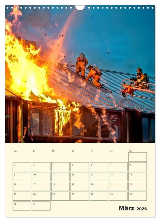 Produktbild: Feuerwehr - selbstloser Dienst weltweit (Wandkalender 2026 DIN A3 hoch), CALVENDO Monatskalender