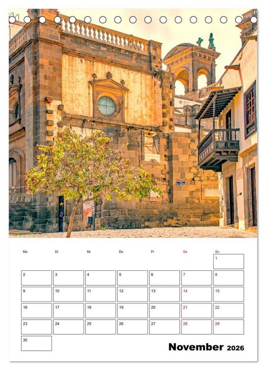 Produktbild: Las Palmas - ein traumhaftes Reiseziel (Tischkalender 2026 DIN A5 hoch), CALVENDO Monatskalender