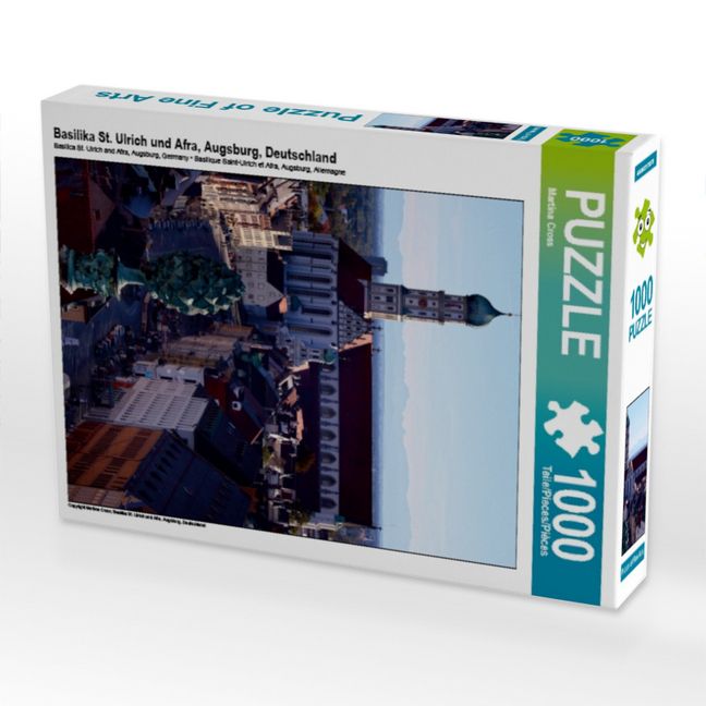 Produktbild: CALVENDO Puzzle Basilika St. Ulrich und Afra, Augsburg, Deutschland | 1000 Teile Lege-Gr&ouml;&szlig;e 64x48cm Foto-Puzzle f&uuml;r gl&uuml;ckliche Stunden