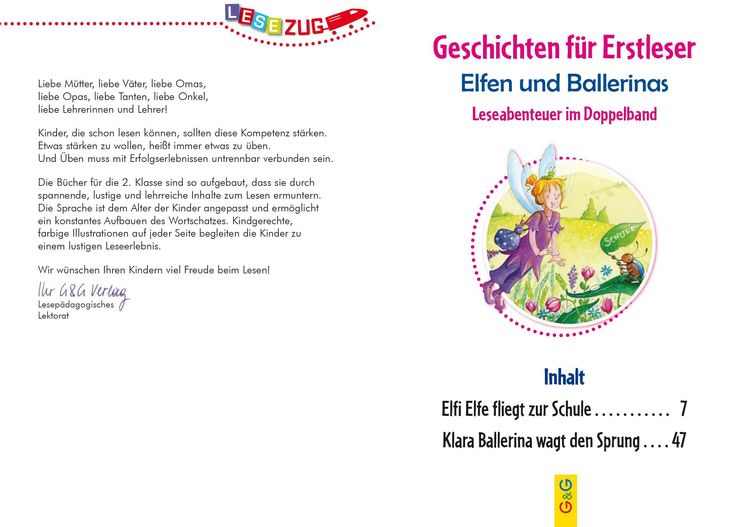 LESEZUG DOPPELBAND/2. Klasse: Geschichten für Erstleser. Elfen und Ballerinas