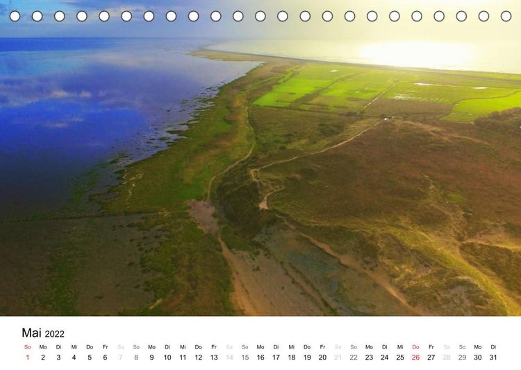 Produktbild: Sylt Impressionen aus der Luft (Tischkalender 2022 DIN A5 quer)