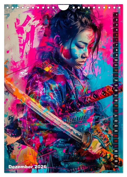 Produktbild: Samurai - Onna Bugeisha (Wandkalender 2026 DIN A4 hoch), CALVENDO Monatskalender