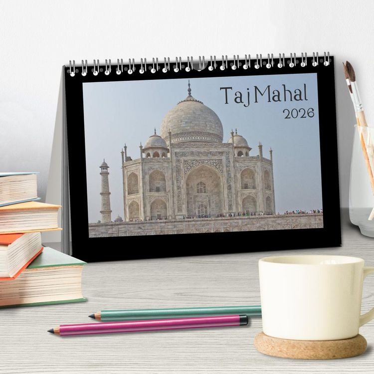 Produktbild: Taj Mahal (Tischkalender 2026 DIN A5 quer), CALVENDO Monatskalender