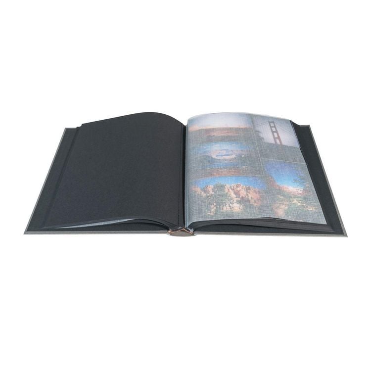 Produktbild: Fotoalbum MILANO 29x32 cm, 60 schwarze Seiten