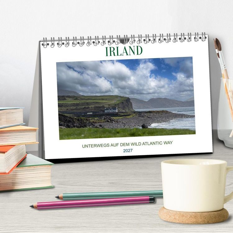 Produktbild: Irland - Unterwegs auf dem Wild Altantic Way (Tischkalender 2027 DIN A5 quer), CALVENDO Monatskalender