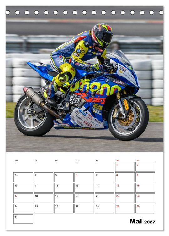 Produktbild: SuperBikes (Tischkalender 2027 DIN A5 hoch), CALVENDO Monatskalender