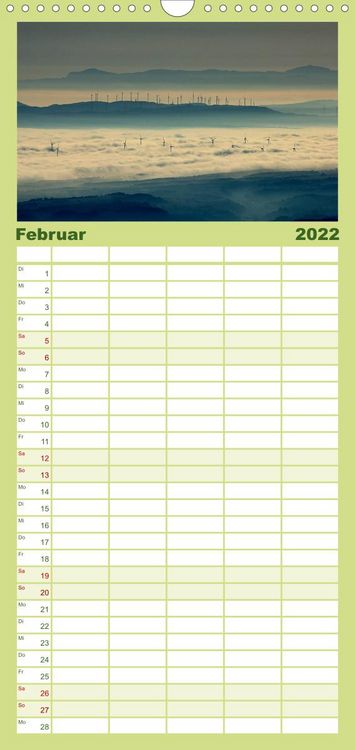 Produktbild: Familienplaner Zisterzienserroute in Katalonien (Wandkalender 2022 , 21 cm x 45 cm, hoch)
