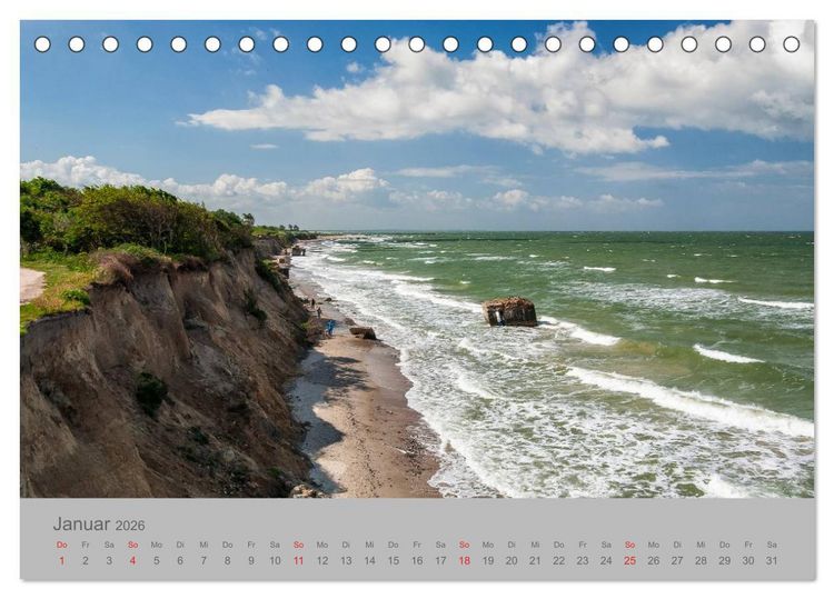 Produktbild: Ostsee, Fischland-Dar&szlig; (Tischkalender 2026 DIN A5 quer), CALVENDO Monatskalender