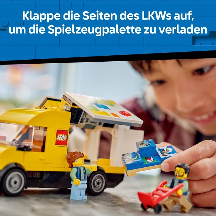 Produktbild: LEGO City 60500 Der LEGO Lieferwagen, Spielzeug f&uuml;r Kinder ab 6 Jahren