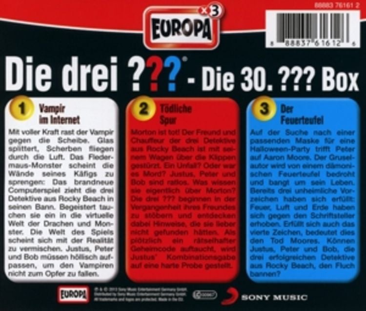 Produktbild: Die drei ??? 30. Box (88-90) 