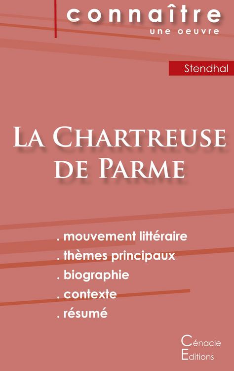 Produktbild: Fiche de lecture La Chartreuse de Parme de Stendhal (Analyse litt&eacute;raire de r&eacute;f&eacute;rence et r&eacute;sum&eacute; complet)