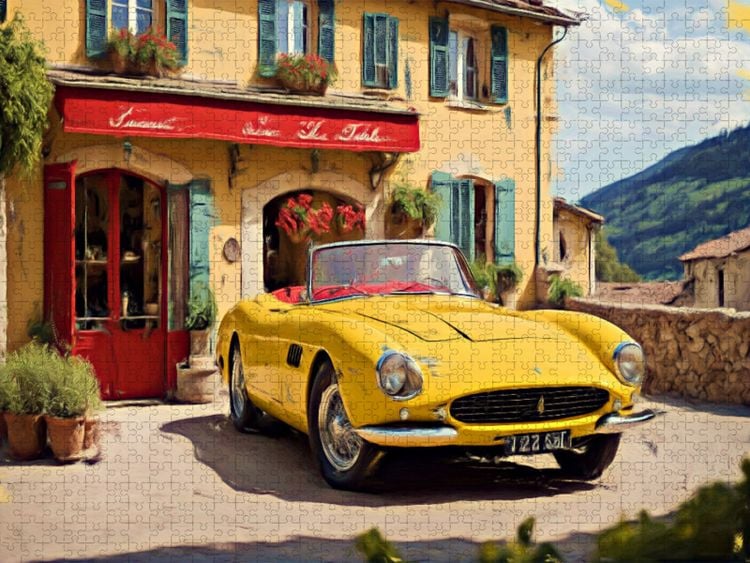 Produktbild: CALVENDO Puzzle Der Ferrari 250 GT wurde als CabrioVersion von 1955 bis 1962 produziert. | 1000 Teile Lege-Gr&ouml;&szlig;e 64 &times; 48 cm Foto-Puzzle f&uuml;r gl&uuml;ckliche Stunden