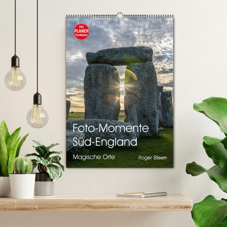 Produktbild: Foto-Momente S&uuml;d-England - Magische Orte (Wandkalender 2026 DIN A2 hoch), CALVENDO Monatskalender