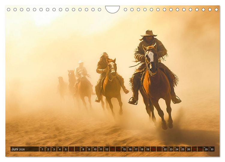 Produktbild: Abenteuer im Wilden Westen (Wandkalender 2026 DIN A4 quer), CALVENDO Monatskalender