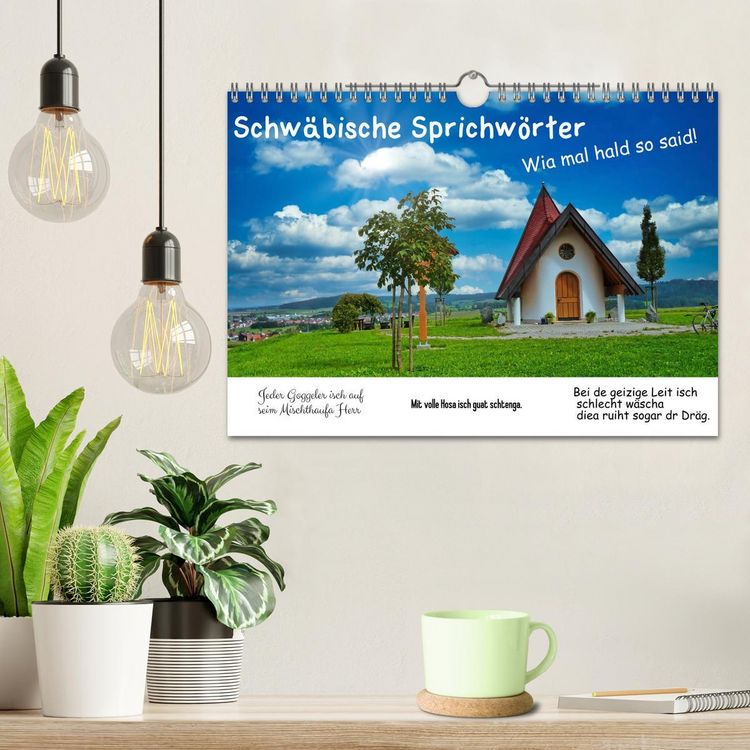 Produktbild: Schw&auml;bische Sprichw&ouml;rter 1 Wi ma hald so said! (Wandkalender 2026 DIN A4 quer), CALVENDO Monatskalender