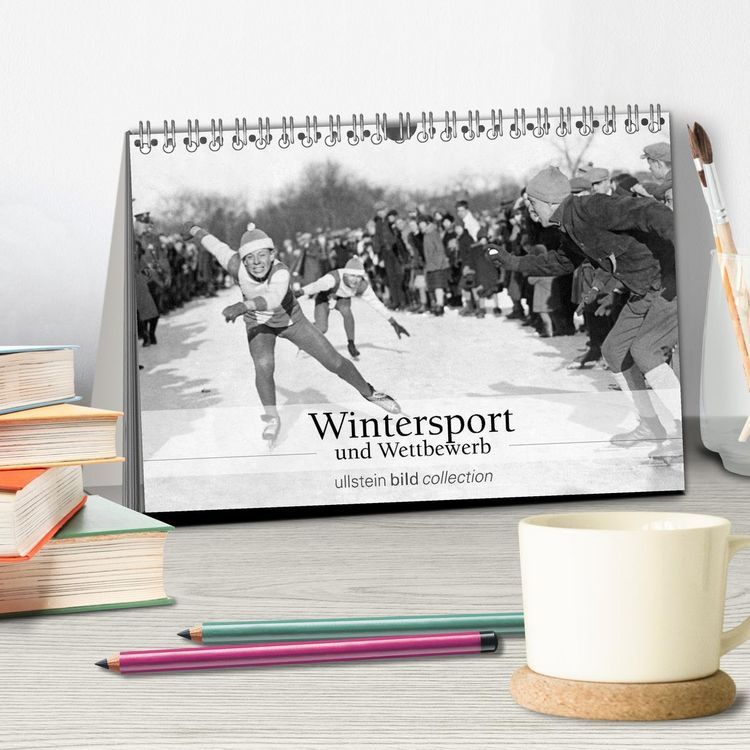 Produktbild: Wintersport und Wettbewerb (Tischkalender 2026 DIN A5 quer), CALVENDO Monatskalender