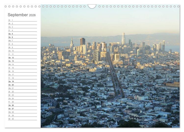 Produktbild: Kalifornien - wundersch&ouml;ne Westk&uuml;ste (Wandkalender 2026 DIN A3 quer), CALVENDO Monatskalender