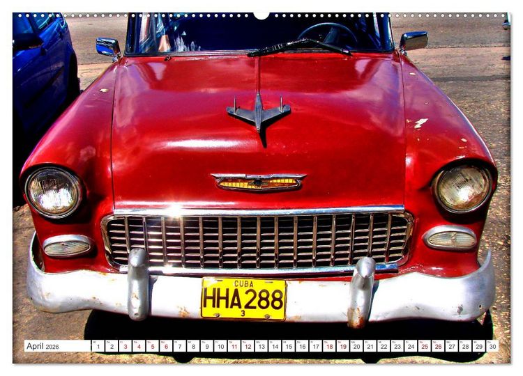 Produktbild: CHEVY '55 - Ein US-Oldtimer in Kuba (Wandkalender 2026 DIN A2 quer), CALVENDO Monatskalender