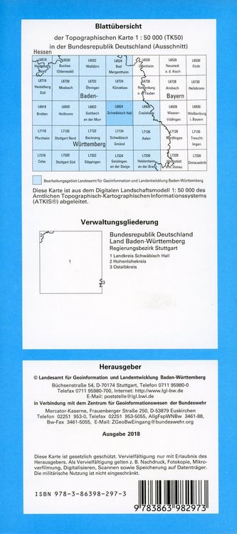 Produktbild: Schw&auml;bisch-Hall 1 : 50 000