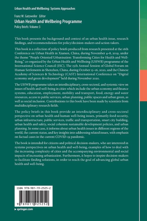 Produktbild: Urban Health and Wellbeing Programme