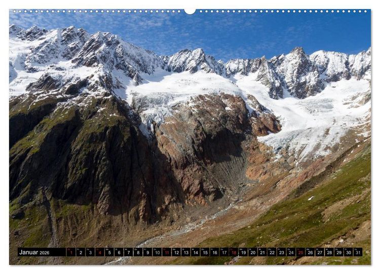Produktbild: Fantastische Schweizer Bergwelt - Gipfel und Gletscher (Wandkalender 2026 DIN A2 quer), CALVENDO Monatskalender