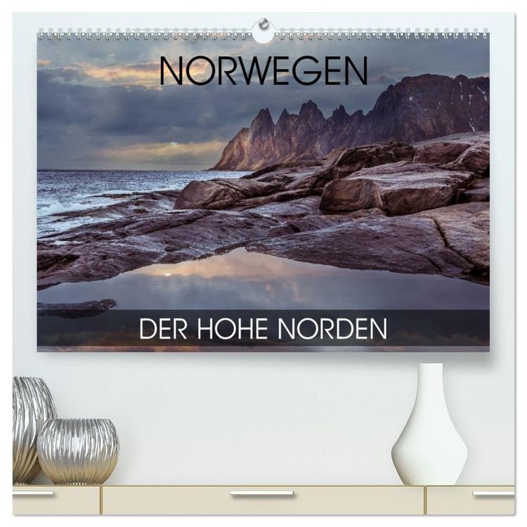 Produktbild: Norwegen - der hohe Norden (hochwertiger Premium Wandkalender 2026 DIN A2 quer), Kunstdruck in Hochglanz