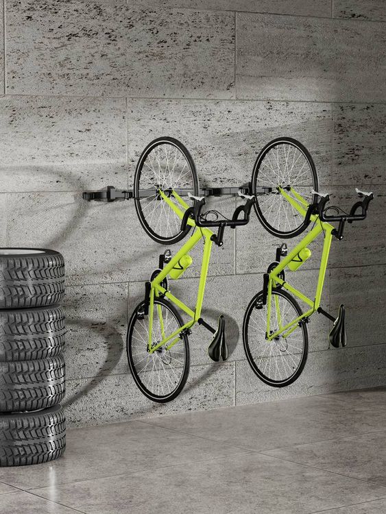 Produktbild: Elevar LBM09-06 Fahrradwandhalter Anzahl Einstellpl&auml;tze=6 Stahl, Kunststoff Schwarz