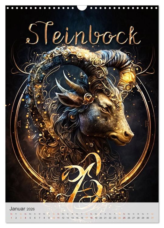 Produktbild: Fantasievolle Sternzeichen (Wandkalender 2026 DIN A3 hoch), CALVENDO Monatskalender