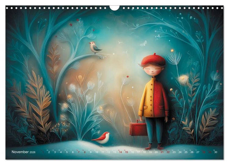 Produktbild: Naive Farbwelten (Wandkalender 2026 DIN A3 quer), CALVENDO Monatskalender