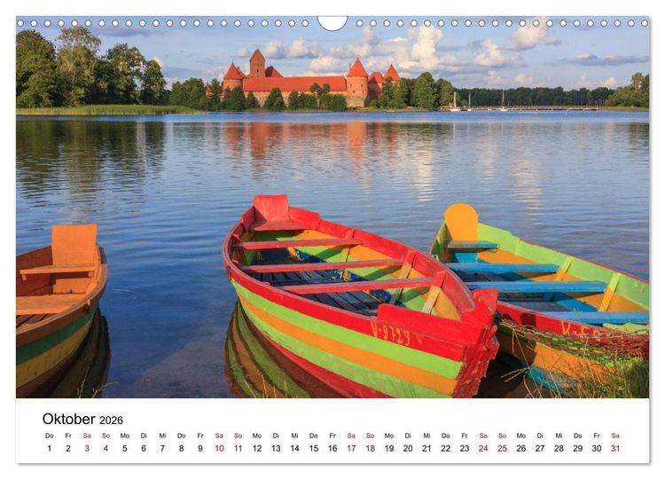 Produktbild: Baltische L&auml;nder (Wandkalender 2026 DIN A3 quer), CALVENDO Monatskalender