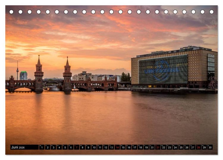 Produktbild: Berlin - Bilder einer Metropole (Tischkalender 2026 DIN A5 quer), CALVENDO Monatskalender