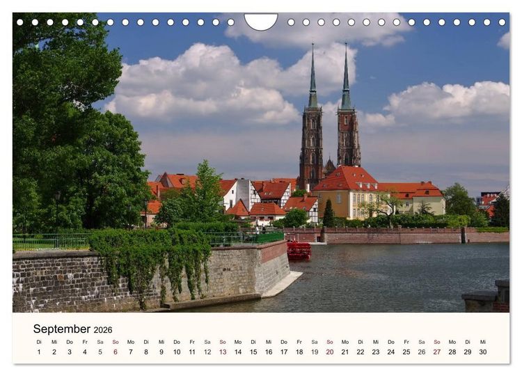 Produktbild: Die Dominsel - Historisches Zentrum der Stadt Breslau (Wandkalender 2026 DIN A4 quer), CALVENDO Monatskalender