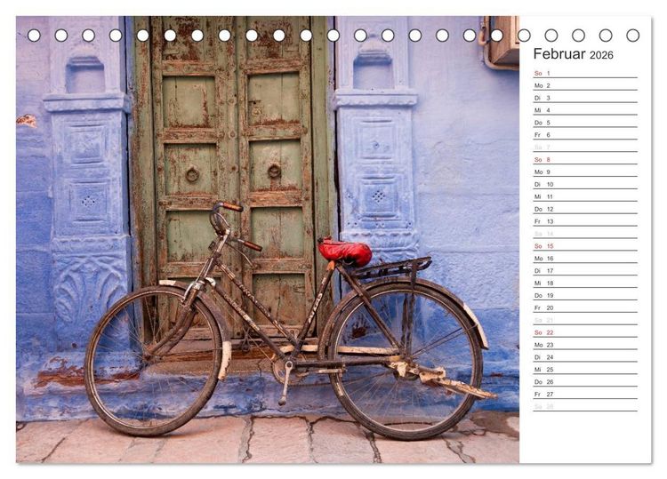 Produktbild: Farbenfrohes aus Indien (Tischkalender 2026 DIN A5 quer), CALVENDO Monatskalender