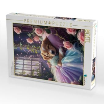Produktbild: CALVENDO Puzzle Dornr&ouml;schen Hundewelpe | 1000 Teile Lege-Gr&ouml;&szlig;e 64x48cm Foto-Puzzle f&uuml;r gl&uuml;ckliche Stunden