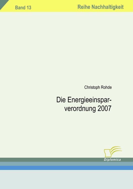 Produktbild: Die Energieeinsparverordnung 2007