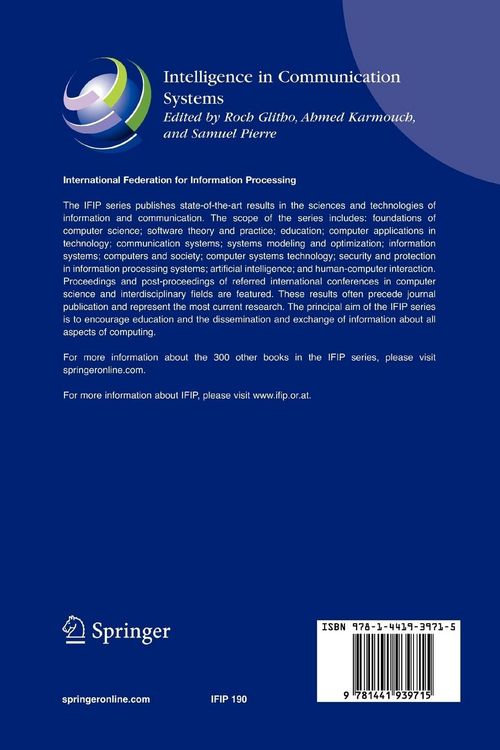 Produktbild: Intelligence in Communication Systems