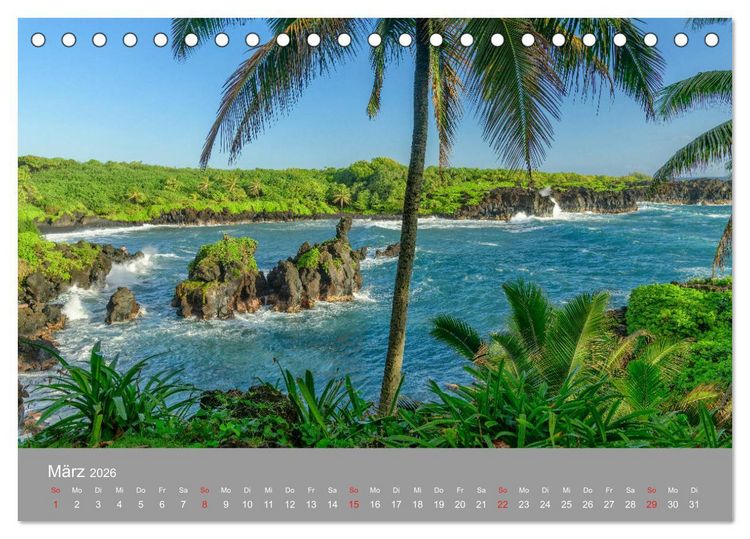 Produktbild: SPIRIT OF HAWAII (Tischkalender 2026 DIN A5 quer), CALVENDO Monatskalender