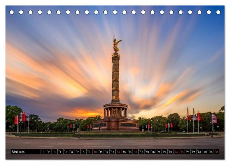 Produktbild: Berlin - Bilder einer Metropole (Tischkalender 2026 DIN A5 quer), CALVENDO Monatskalender