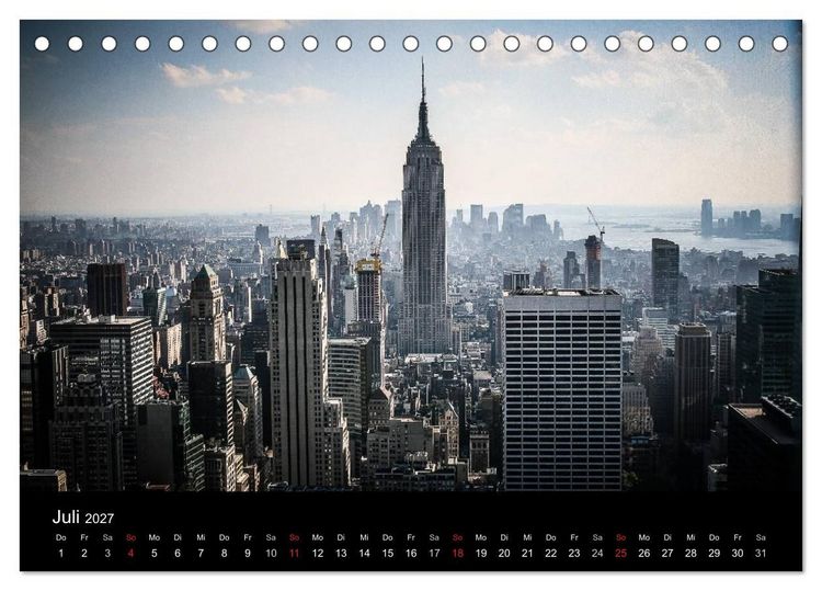 Produktbild: New York feeling (Tischkalender 2027 DIN A5 quer), CALVENDO Monatskalender