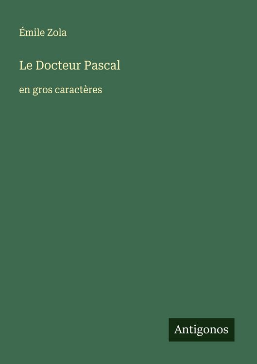 Produktbild: Le Docteur Pascal