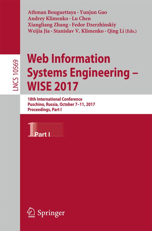 Produktbild: Web Information Systems Engineering &ndash; WISE 2017