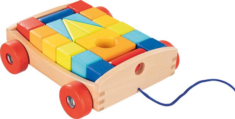 Produktbild: Ziehwagen mit 20 Bausteinen