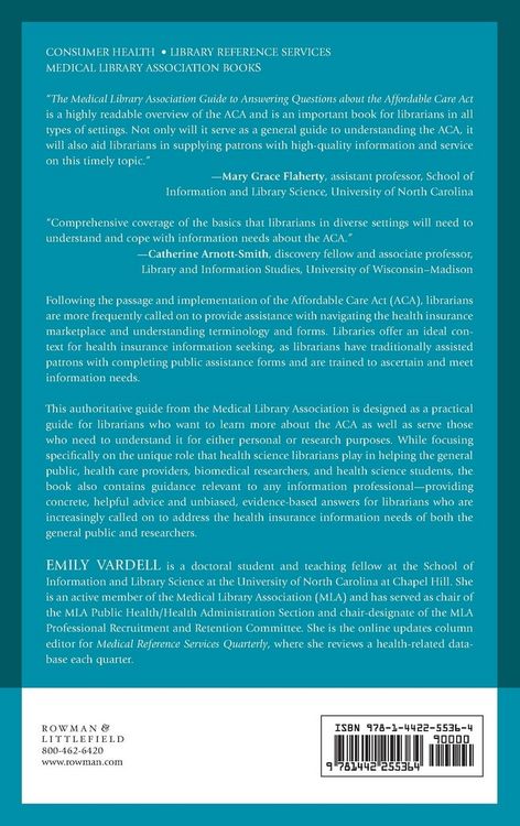 Produktbild: Medical Library Association Guide to Answering Questions about the Affordable Care Act