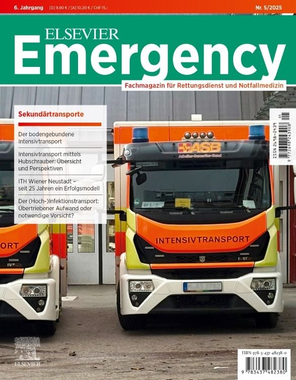 Produktbild: ELSEVIER Emergency. Sekund&auml;rtransporte. 5/2025